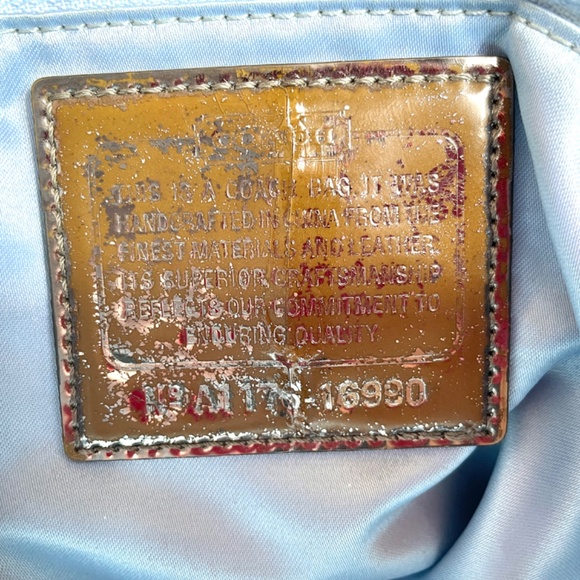 Coach Rare Denim Monogram Poppy Shoulder/Crossbody A1176-16990, Refurbished - Picture 11 of 17